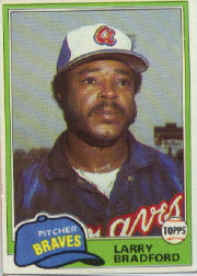 1981 Topps Baseball Cards      542     Larry Bradford